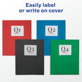 Avery Letter Report Cover, Black, 8 1/2" Width x 11" Length, 25 / Box, AVE47978