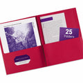 Avery Letter Report Cover, Red, 8 1/2" Width x 11" Length, 25 / Box, AVE47979