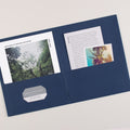 Avery Letter Pocket Folder, Dark Blue, 8 1/2" Width x 11" Length, 25 / Box, AVE47985