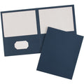 Avery Letter Pocket Folder, Dark Blue, 8 1/2" Width x 11" Length, 25 / Box, AVE47985