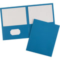 Avery Letter Pocket Folder, Light Blue, 8 1/2" Width x 11" Length, 25 / Box, AVE47986