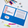 Avery Letter Pocket Folder, Light Blue, 8 1/2" Width x 11" Length, 25 / Box, AVE47986