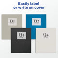 Avery Letter Pocket Folder, Black, 8 1/2" Width x 11" Length, 25 / Box, AVE47988