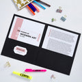 Avery Letter Pocket Folder, Black, 8 1/2" Width x 11" Length, 25 / Box, AVE47988