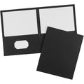 Avery Letter Pocket Folder, Black, 8 1/2" Width x 11" Length, 25 / Box, AVE47988