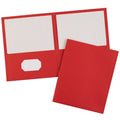 Avery Letter Pocket Folder, Red, 8 1/2" Width x 11" Length, 25 / Box, AVE47989