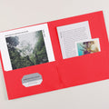 Avery Letter Pocket Folder, Red, 8 1/2" Width x 11" Length, 25 / Box, AVE47989