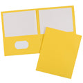 Avery Letter Pocket Folder, Yellow, 8 1/2" Width x 11" Length, 25 / Box, AVE47992