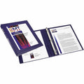 Avery Heavy-Duty Framed View Binder, 0.5" Slant Rings, Navy Blue, 8 1/2" Width x 11" Length, AVE68051