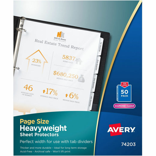 Avery® Page Size Sheet Protectors, 1 Box