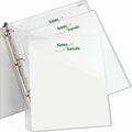 Avery Letter Vinyl File Pocket, Clear, 8 1/2" Width x 11" Length, 5 / Pack, AVE75243