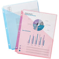 Avery Durable Letter Vinyl File Pocket, Assorted, 8 1/2" Width x 11" Length, 5 / Pack, AVE75254