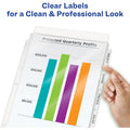 Avery Print & Apply Sheet Protector Dividers, Clear, 1 Set, AVE75501