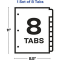 Avery Print & Apply Sheet Protector Dividers, Clear, 1 Set, AVE75501