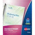 Avery Standard Weight Sheet Protectors, Clear, 8 1/2" Width x 11" Length, 1 Box, AVE75536