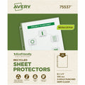 Avery EcoFriendly Economy Sheet Protectors, 100ct (75537), Semi Clear, 8 1/2" Width x 11" Length, 1 Box, AVE75537