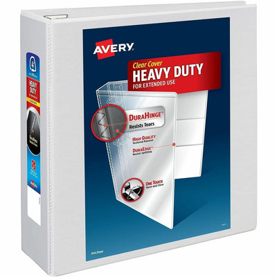 Avery Heavy-Duty View Binders with One Touch EZD Rings, White, 8 1/2" Width x 11" Length, 4EA/CT — view 1