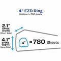 Avery Heavy-Duty Binders with One Touch EZD Rings, Maroon, 8 1/2" Width x 11" Length, AVE79-364