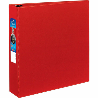 Avery Heavy-duty Binder - One-Touch Rings - DuraHinge, Red, 8 1/2" Width x 11" Length, 6EA/CT — view 1