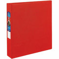 Avery Heavy-duty Binder - One-Touch Rings - DuraHinge, Red, 8 1/2" Width x 11" Length, AVE79585