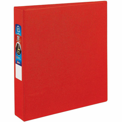 Avery Heavy-duty Binder - One-Touch Rings - DuraHinge, Red, 8 1/2" Width x 11" Length, 12EA/CT — view 1