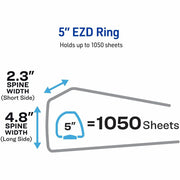 Avery® Heavy-Duty View Binders with One Touch EZD Rings, 1 Each