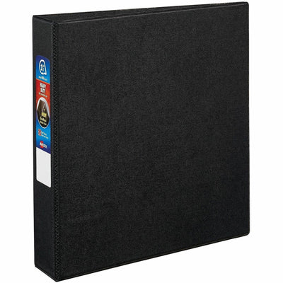Avery Heavy-duty Binder - One-Touch Rings - DuraHinge, Black, 8 1/2" Width x 11" Length, 12EA/CT — view 1