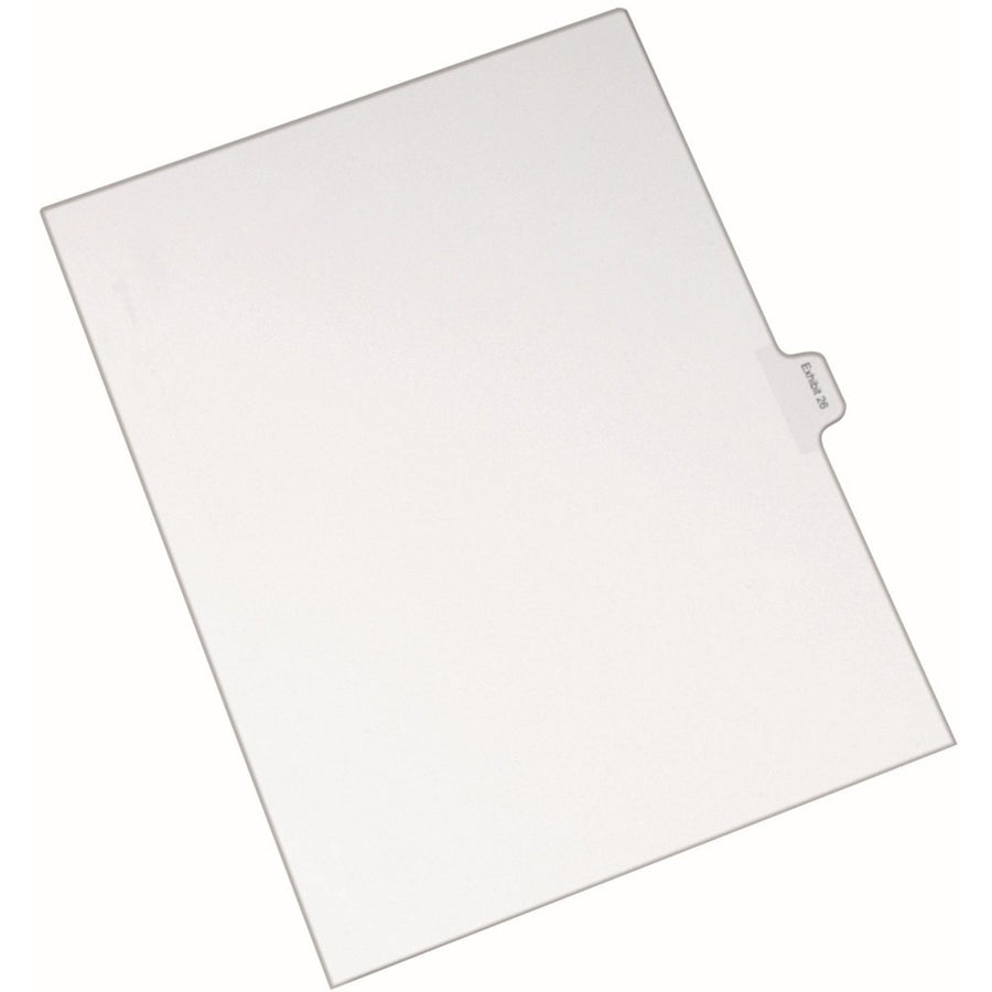 Avery® Index Divider, 8.50" Width x 11" Length, White, Side, Rip Proof, 1 / Pack, AVE82158