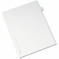 Avery Side Tab Individual Legal Dividers, White, 8.50" Width x 11" Length, 1 Pack, AVE82184