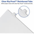 Avery Alllstate Style Individual Legal Dividers, White, 8.50" Width x 11" Length, 1 Pack, AVE82203