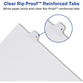 Avery Alllstate Style Individual Legal Dividers, White, 8.50" Width x 11" Length, 1 Pack, AVE82283
