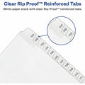 Avery Individual Legal Dividers, White, 8.50" Width x 11" Length, 1 Set, AVE82319