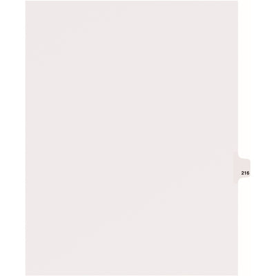 Avery Side Tab Individual Legal Dividers, White, 8.50" Width x 11" Length, 1 Pack, AVE82432