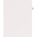 Avery Side Tab Individual Legal Dividers, White, 8.50" Width x 11" Length, 1 Pack, AVE82471