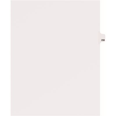Avery Side Tab Individual Legal Dividers, White, 8.50" Width x 11" Length, 1 Pack, AVE82474