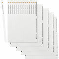 Avery Binder Spine Inserts, 1/2 Inch Binders, 80 Inserts (89101), Bright White, 1/2" Length, 80 / Pack, AVE89101