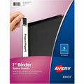 Avery Binder Spine Inserts, 1 Inch Binders, 40 Inserts (89103), Bright, White, 1" Length, 40 / Pack, AVE89103