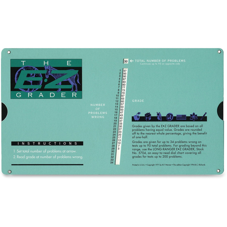 Advantus E-Z Grader Chart, 25EA/CT — view 1
