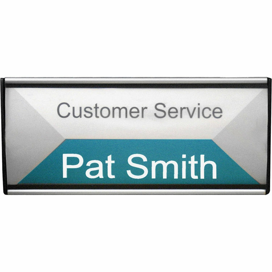 Advantus People Pointer Wall Sign, Black, 10EA/CT — view 1