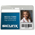 Baumgartens SICURIX Badge Holder, Clear, 50 / Pack, BAU47810