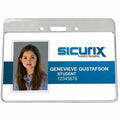 Baumgartens SICURIX Badge Holder, Clear, 50 / Pack, BAU47810