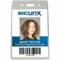 Baumgartens SICURIX Badge Holder, Clear, 50 / Pack, BAU47820