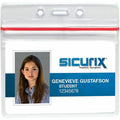 Baumgartens SICURIX Badge Holder, Clear, 50 / Pack, BAU47830