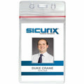 Baumgartens SICURIX Badge Holder, Clear, 50 / Pack, BAU47840