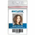 Baumgartens SICURIX Badge Holder, Clear, 50 / Pack, BAU47840