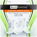 Baumgartens Suspended Ceiling Hooks 2 Pack WHITE (54510), BAU54510