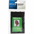 Baumgartens SICURIX ID Neck Pouch Badge Holder Vertical Adjustable Cord Black (55120), BAU55120