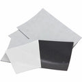 Baumgartens Zeus Adhesive Backed Business Card Magnets 3 1/2" x 2" 25 Pack White, BAU66200