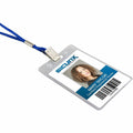 Baumgartens SICURIX Badge Holder, Clear, 12 / Pack, BAU67820