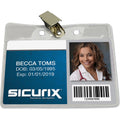 Baumgartens SICURIX Badge Holder, Clear, 50 / Pack, BAU67850